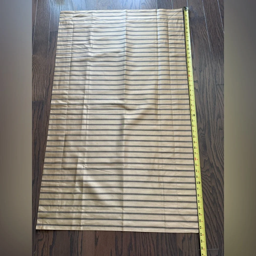 Frette King Pillowcase Gold Grey Stripe Italy
